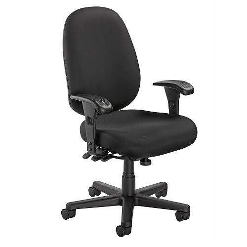 Fabric Task Chair with Black Base T757