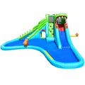 Crocodile Inflatable Water Slide Climbing Wall Bounce House I144