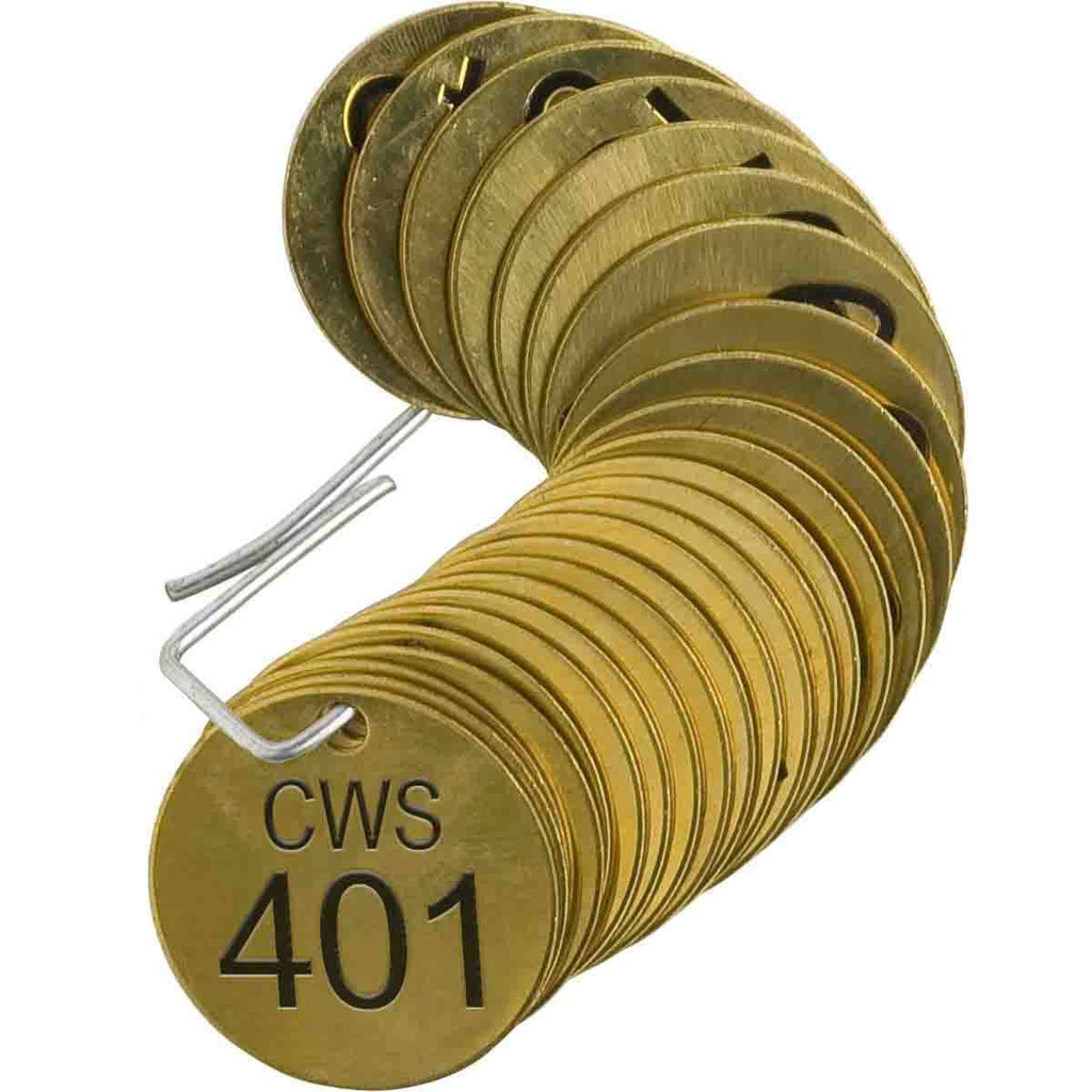 Stamped Brass Valve Tags S951159