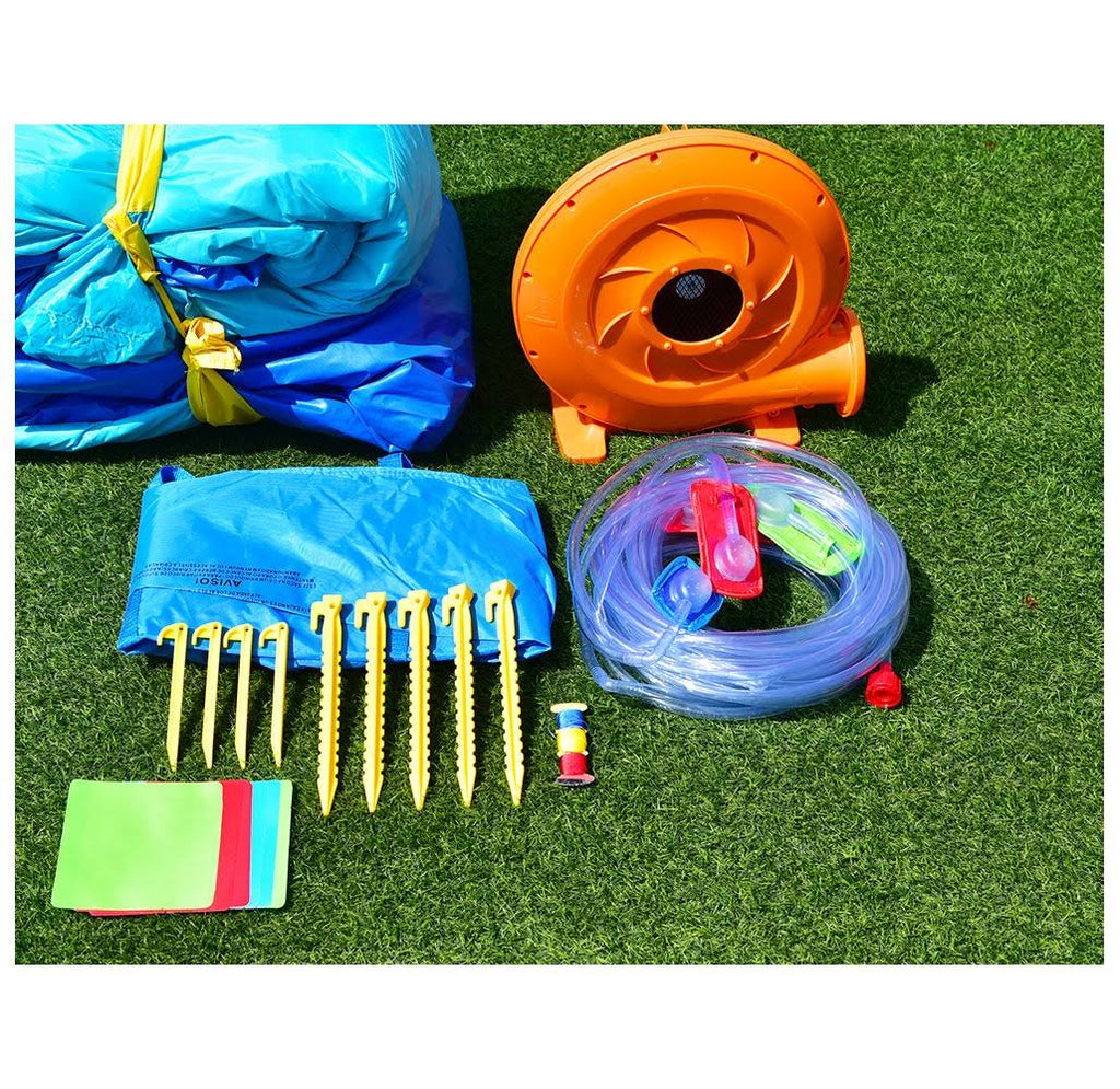 Crocodile Inflatable Water Slide Climbing Wall Bounce House I144