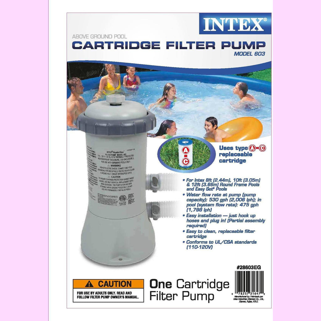 530 GPH Cartridge Filter Pump with 8 Filters N40294