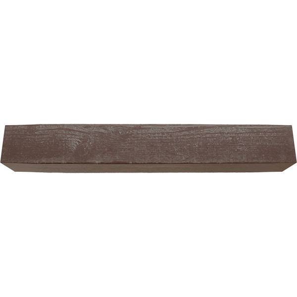Rough Sawn Faux Wood Fireplace Mantel, Aged Pecan V176396