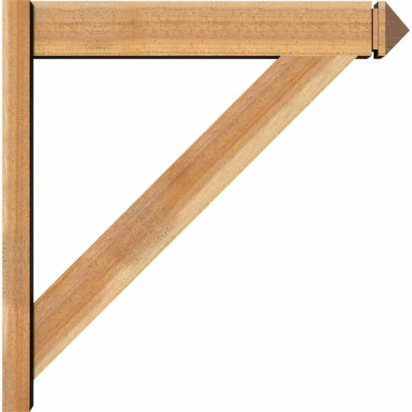 Traditional Rough Sawn Arts and Crafts Outlooker, Western Red Cedar L7259