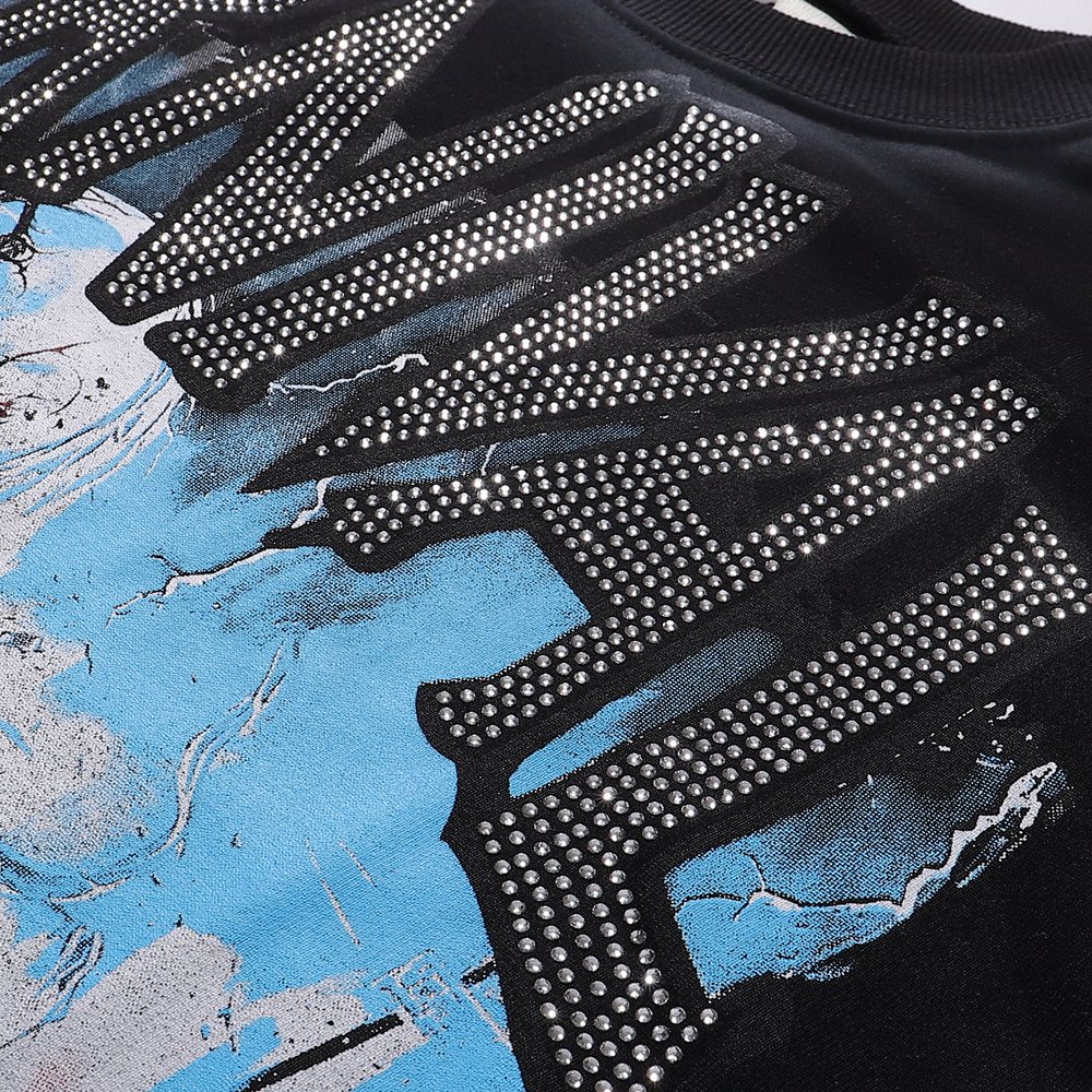 MAJESTIK Carnival Graphic Cropped T-Shirt