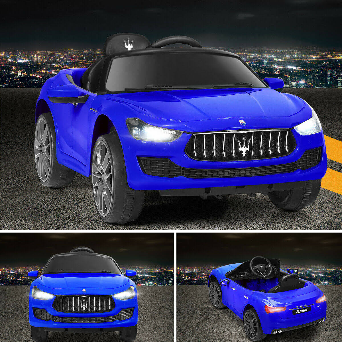 Blue 12 V Remote Control Kids Ride on Car V8290