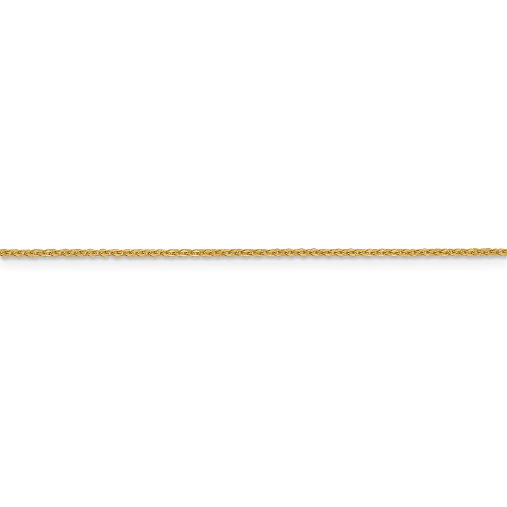 14kt Yellow Gold 1.1mm Flat Cable Chain 16 inch Lobster Clasp D62948
