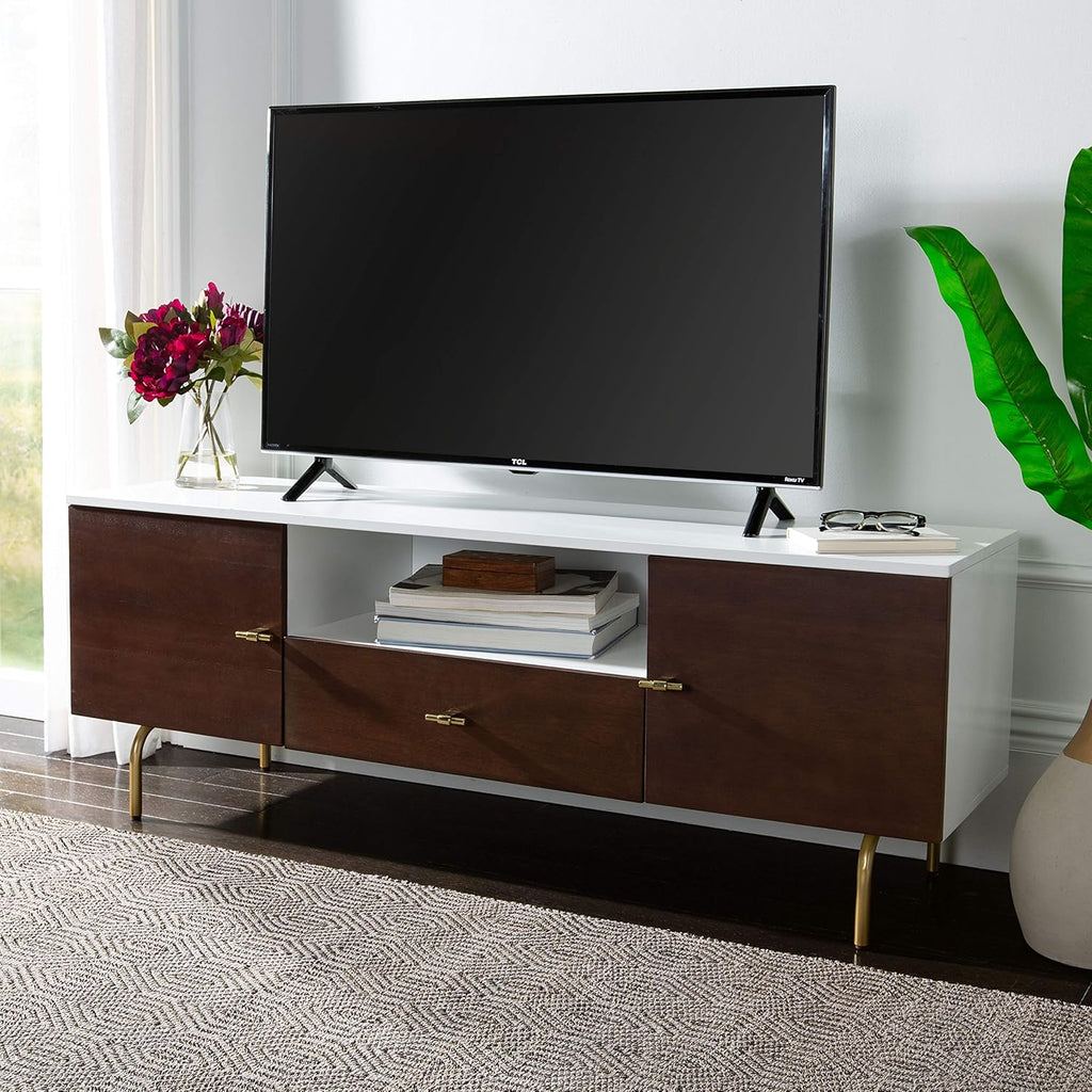 Black/Walnut Media Stand E1041