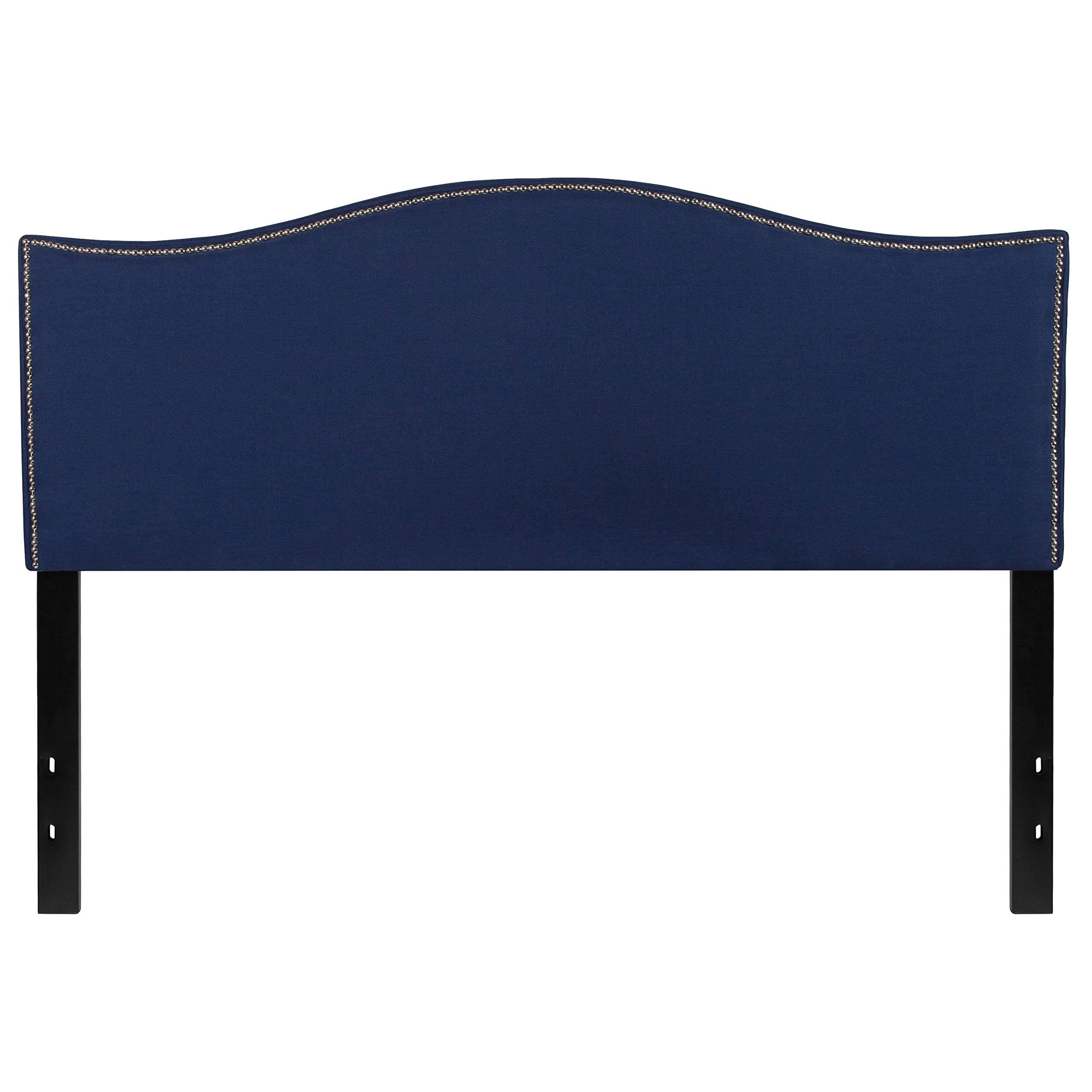 Navy Fabric Panel Headboard Queen R444820