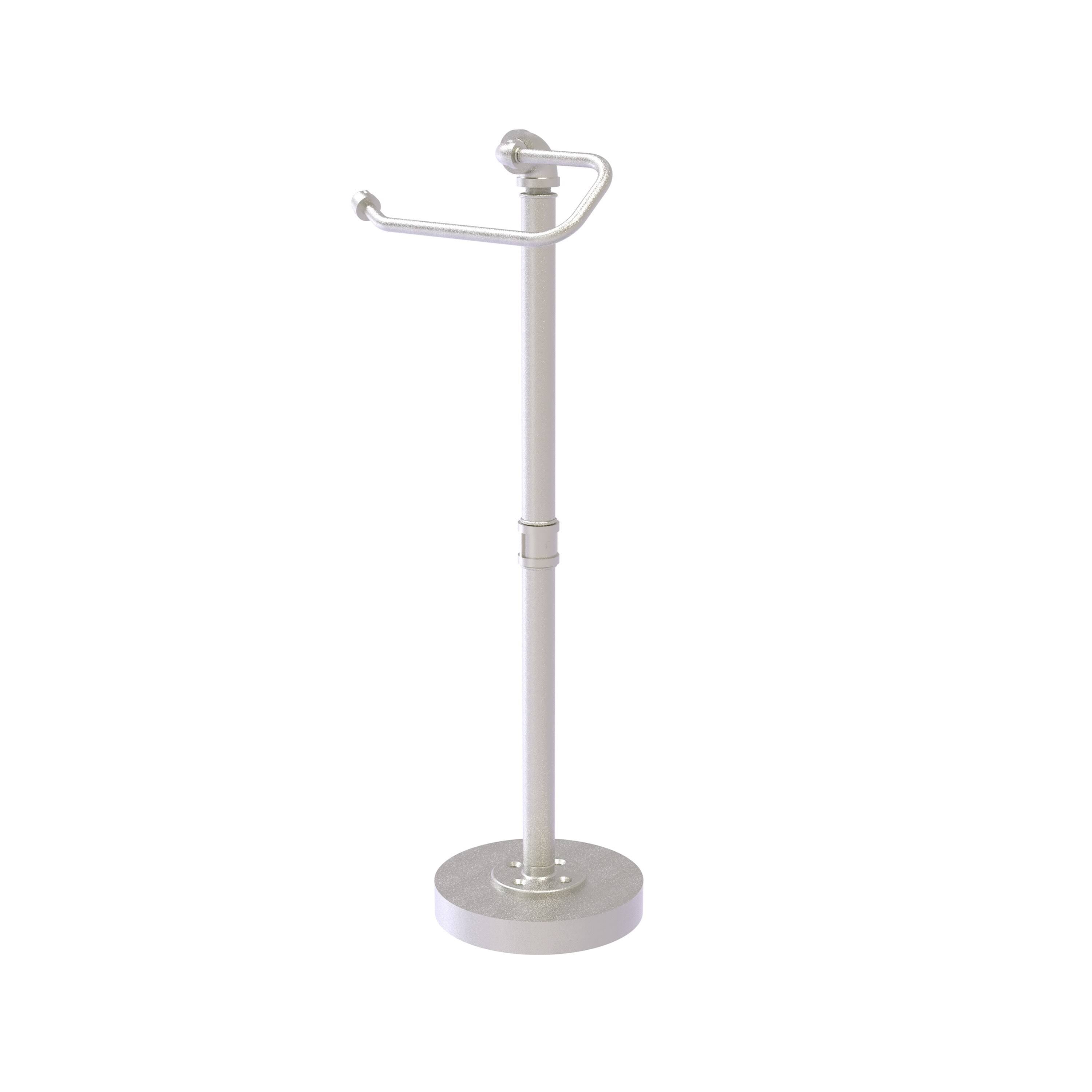 Satin Nickel Free Standing Toilet Tissue Stand E690991