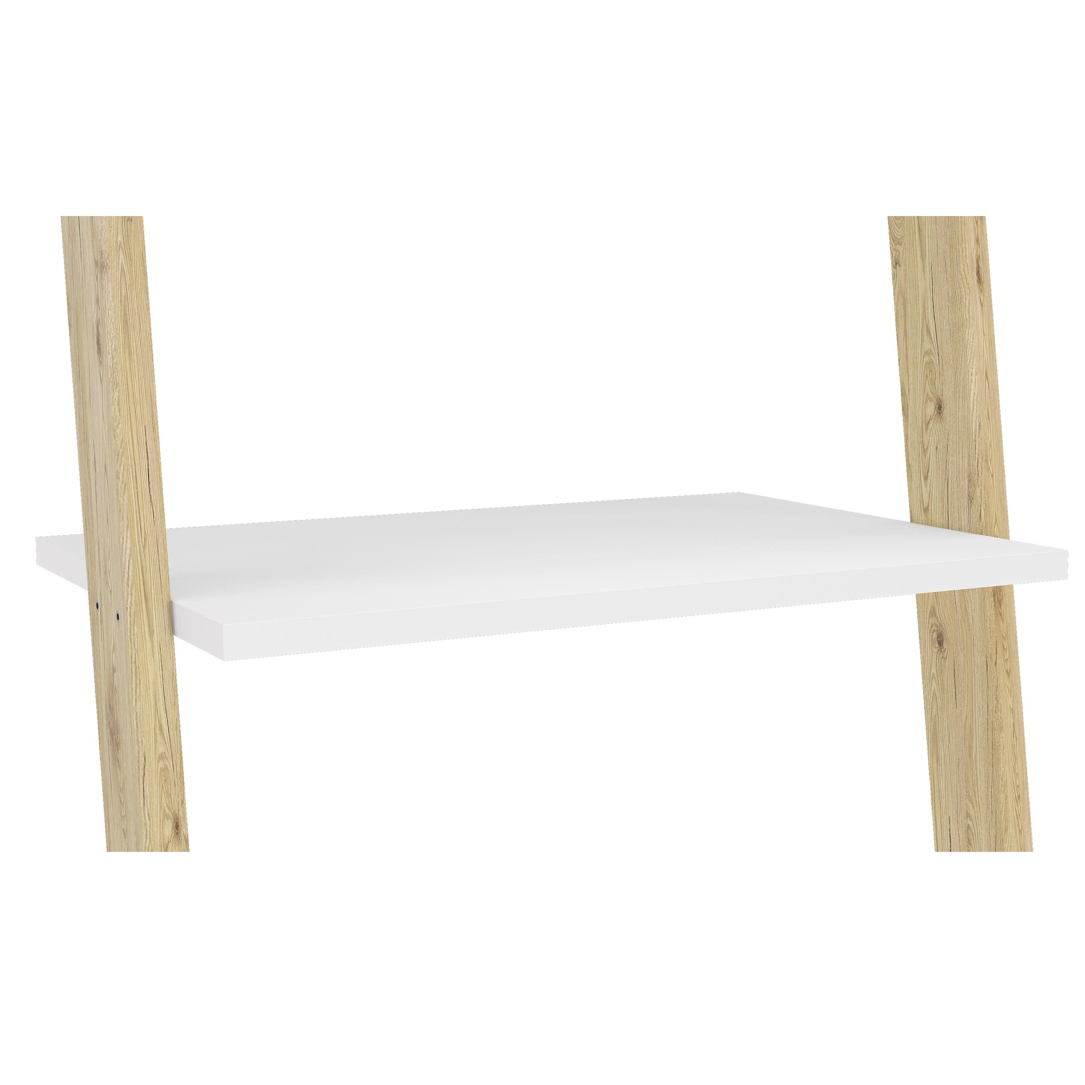 White Pine 6 Shelves Ladder Bookcase O83659
