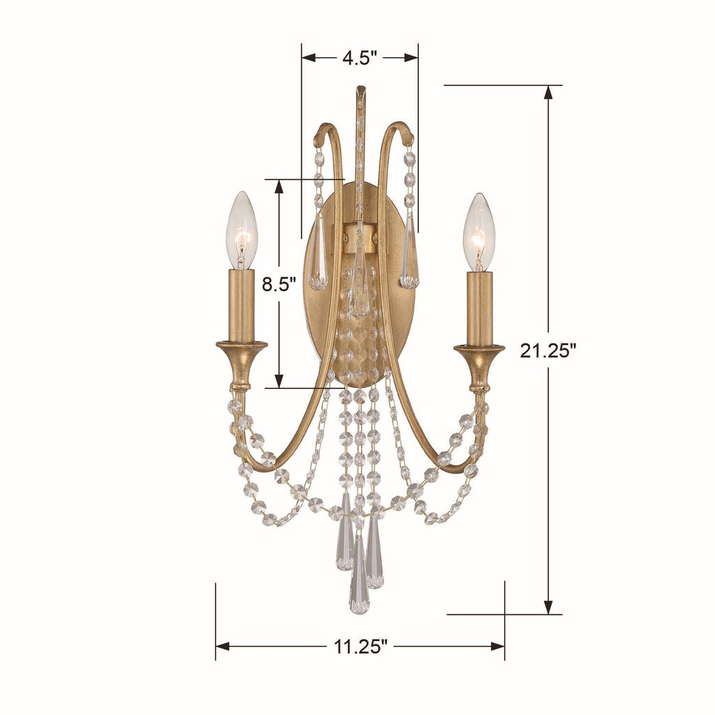 Antique Gold Wall Mount Light X526641