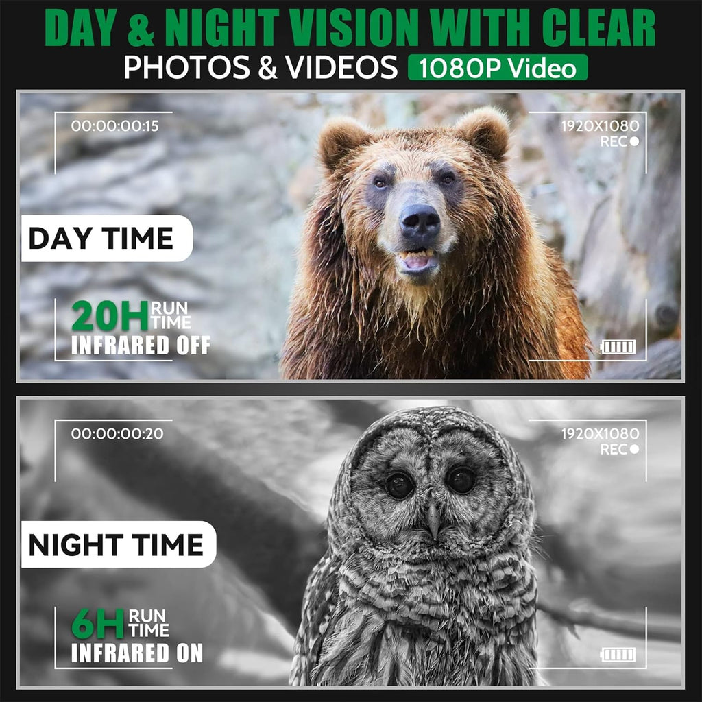 Night Vision Binoculars Infrared Goggles 1080p Full HD Video 1312FT Viewing Range 2.5” LCD 32G Memory Card N788