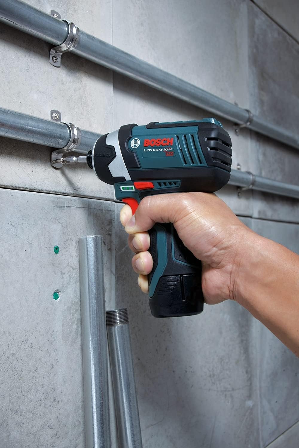 12V Max 1/4-Inch Hex Impact Driver Kit with 2 Batteries, Charger and Case E91136