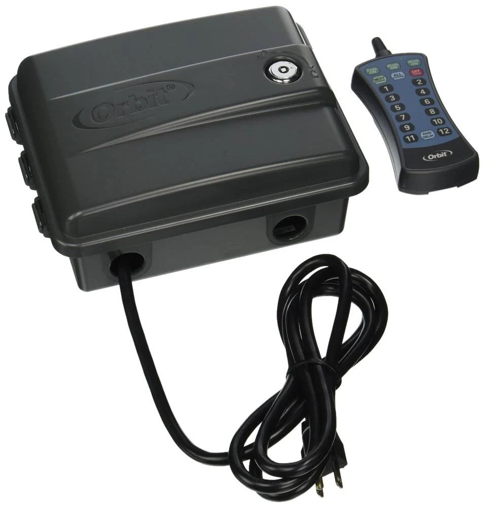 Programmable 12 Zone Sprinkler Timer with Remote J38649