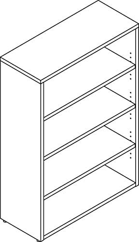Espresso Laminate Bookcase F45599
