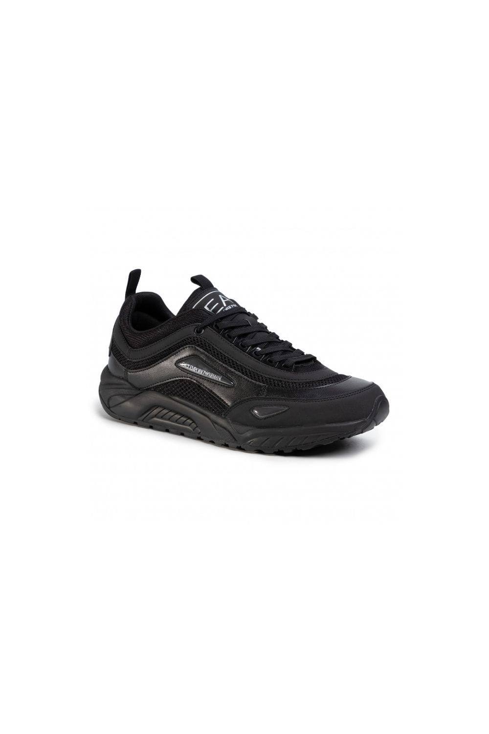 Black Woven Trainers B4655
