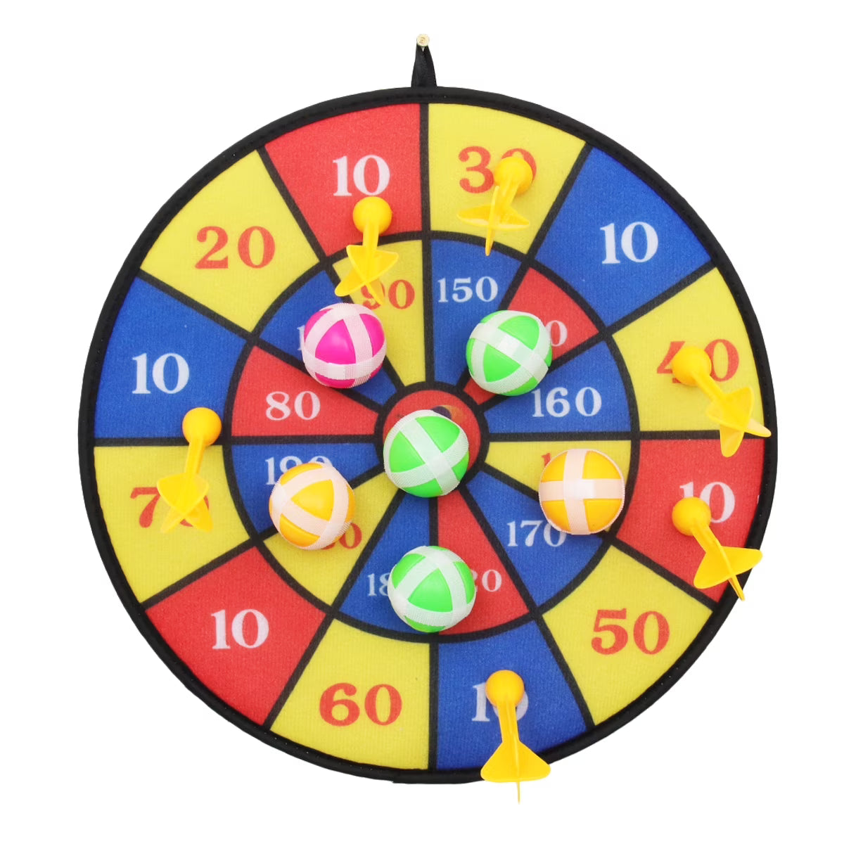 Flocking Dart Board with 4pcs Darts Dartboard Set J795056