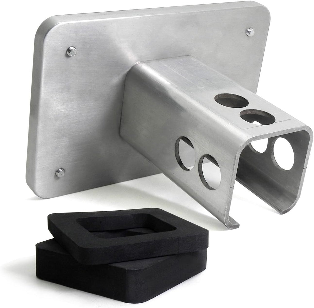 Black Billet Aluminum 2 inch Tow Hitch Cover Pack of 2 P420