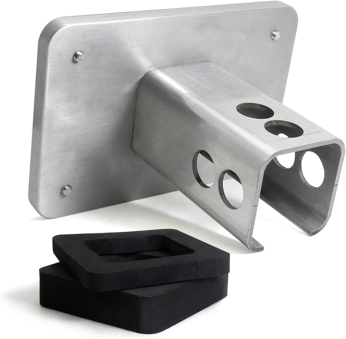 Black Billet Aluminum 2 inch Tow Hitch Cover Pack of 2 P420