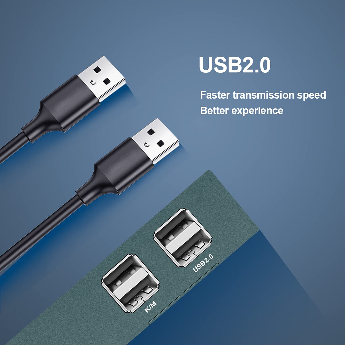 KVM Switch HDMI 2 Port, 4K@60Hz with 2 USB 2.0 Hub N34245