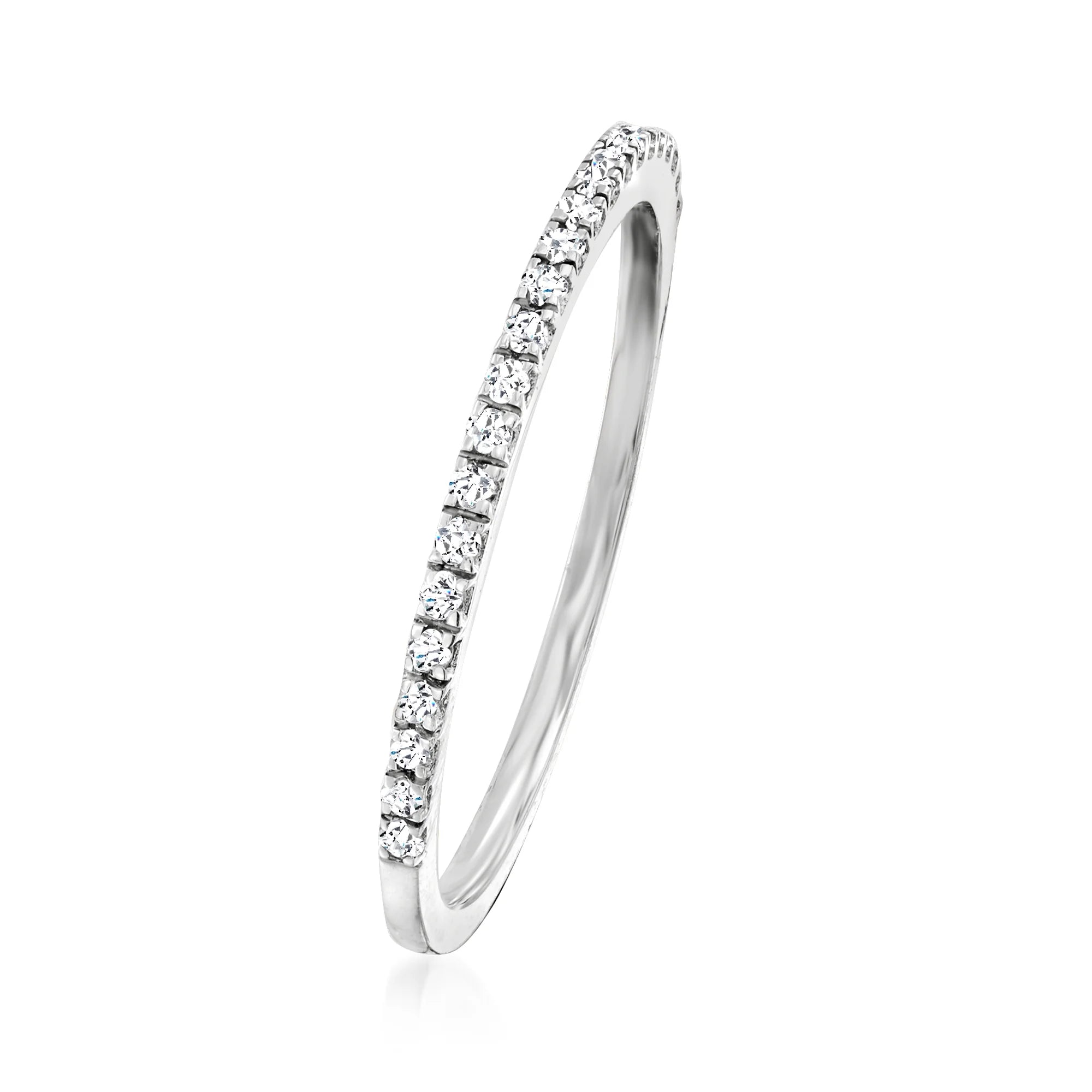0.15 ct. t.w. Diamond Stackable Ring in 14kt White Gold T1543
