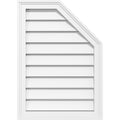 Half Octagon Top Right Surface Mount PVC Gable Vent S6486