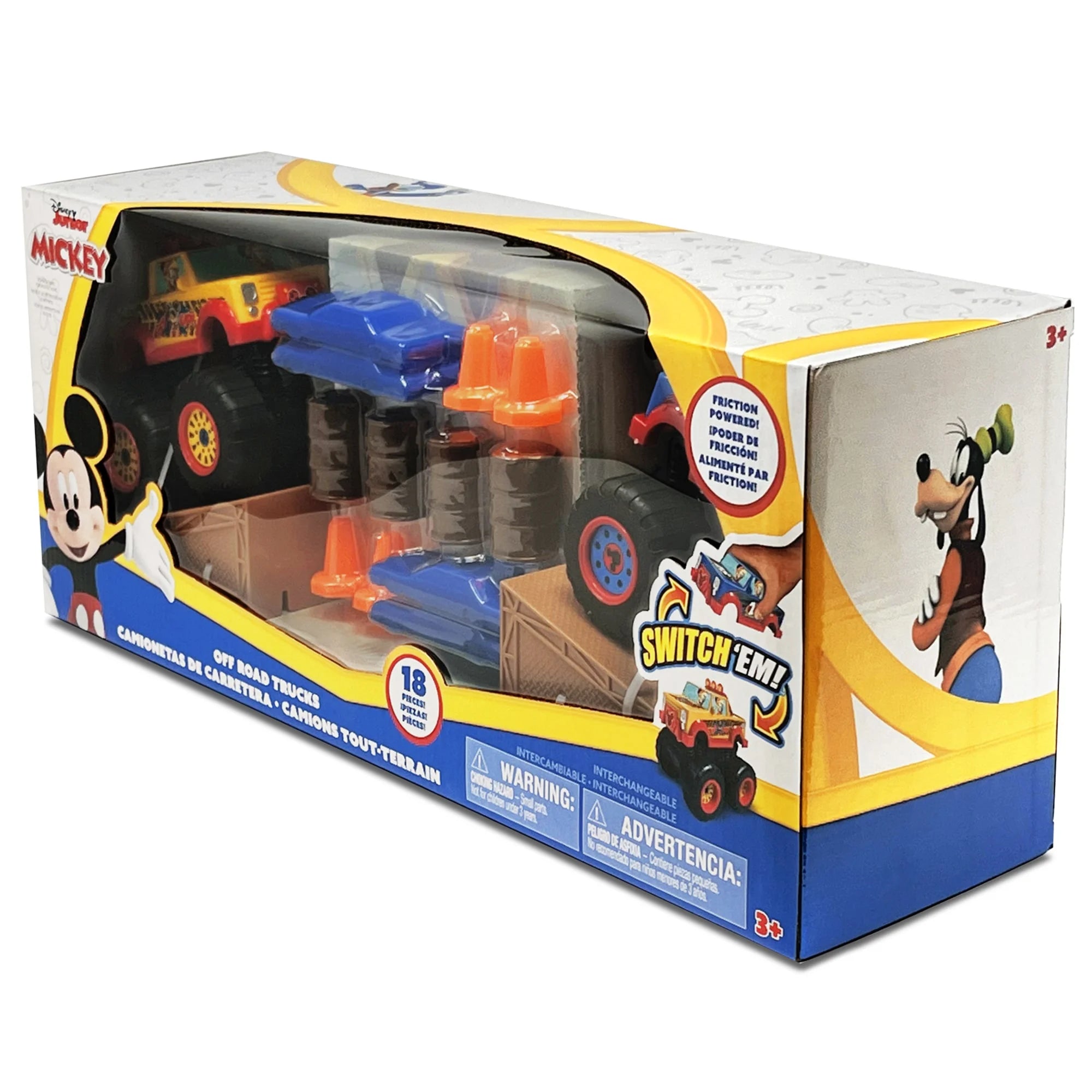 18 Piece Friction Powered Monster Truck Playset L883