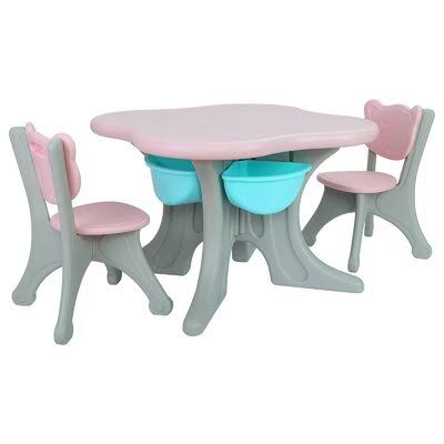 Pink Kids Play Table and Chair Set B585