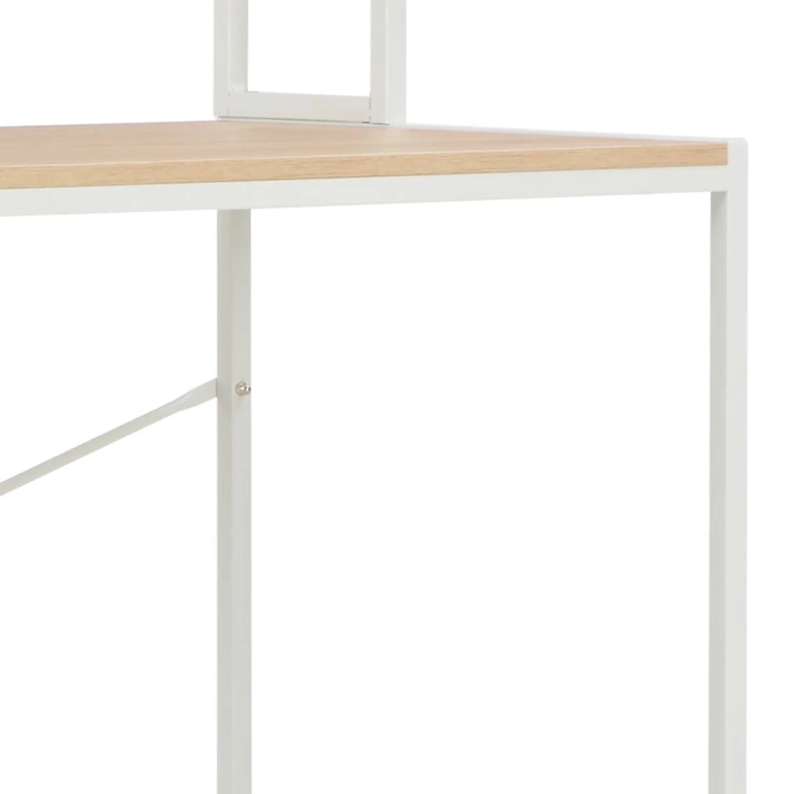White and Oak Computer Desk R984