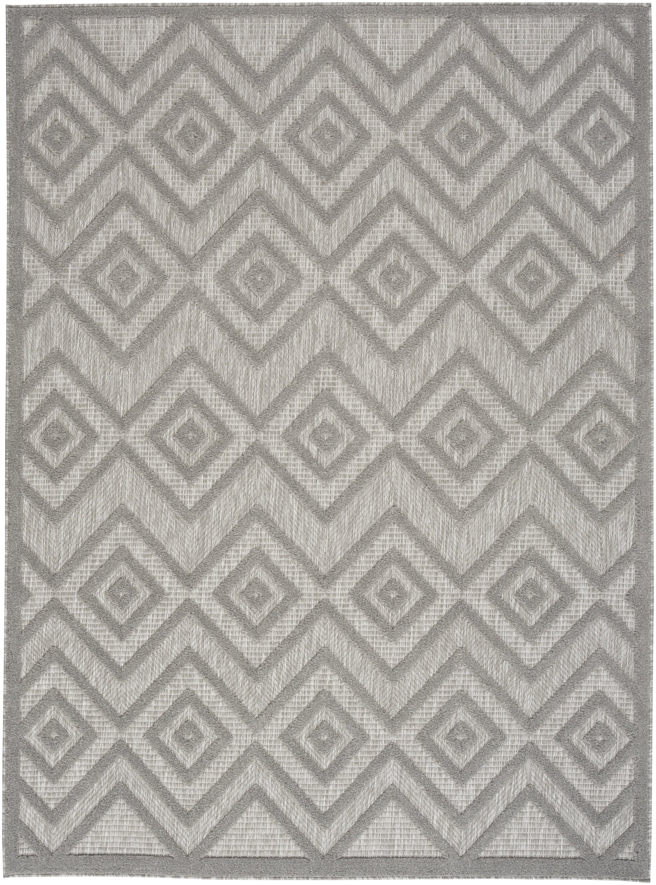 Silver Grey 6' x 9' Area Rug S844