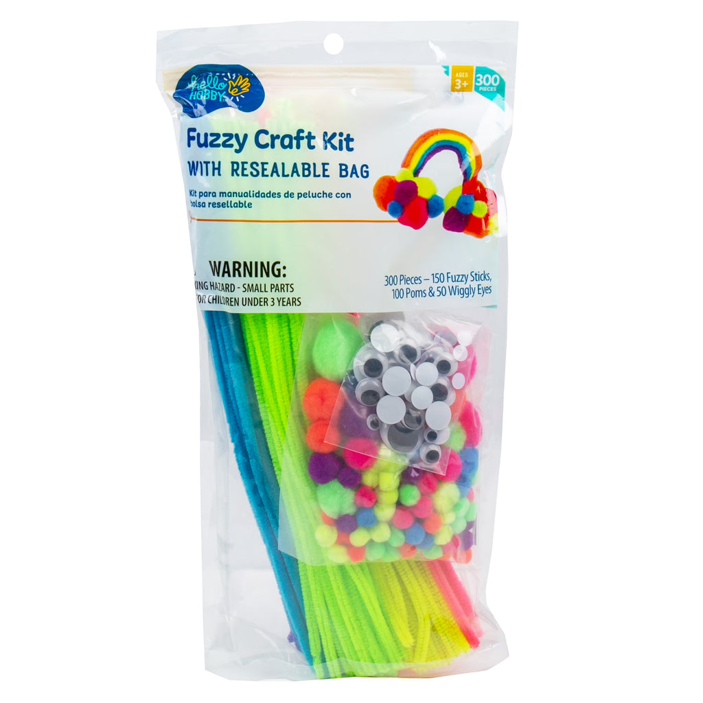 Neon Fuzzy Craft Kit Y1105