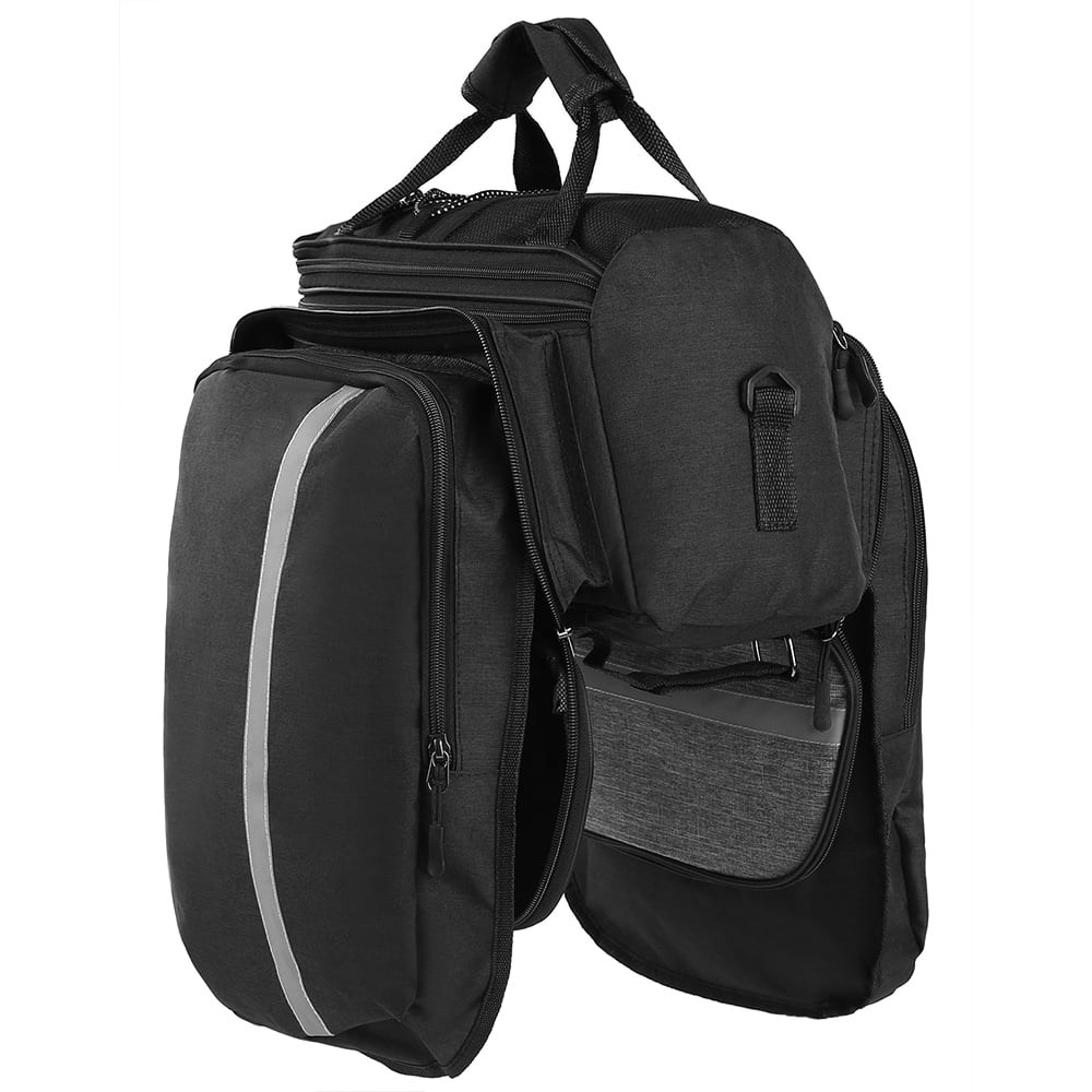 Rear Seat Bag Expandable Waterproof MTB Pannier Bag With Rain Cover P88623