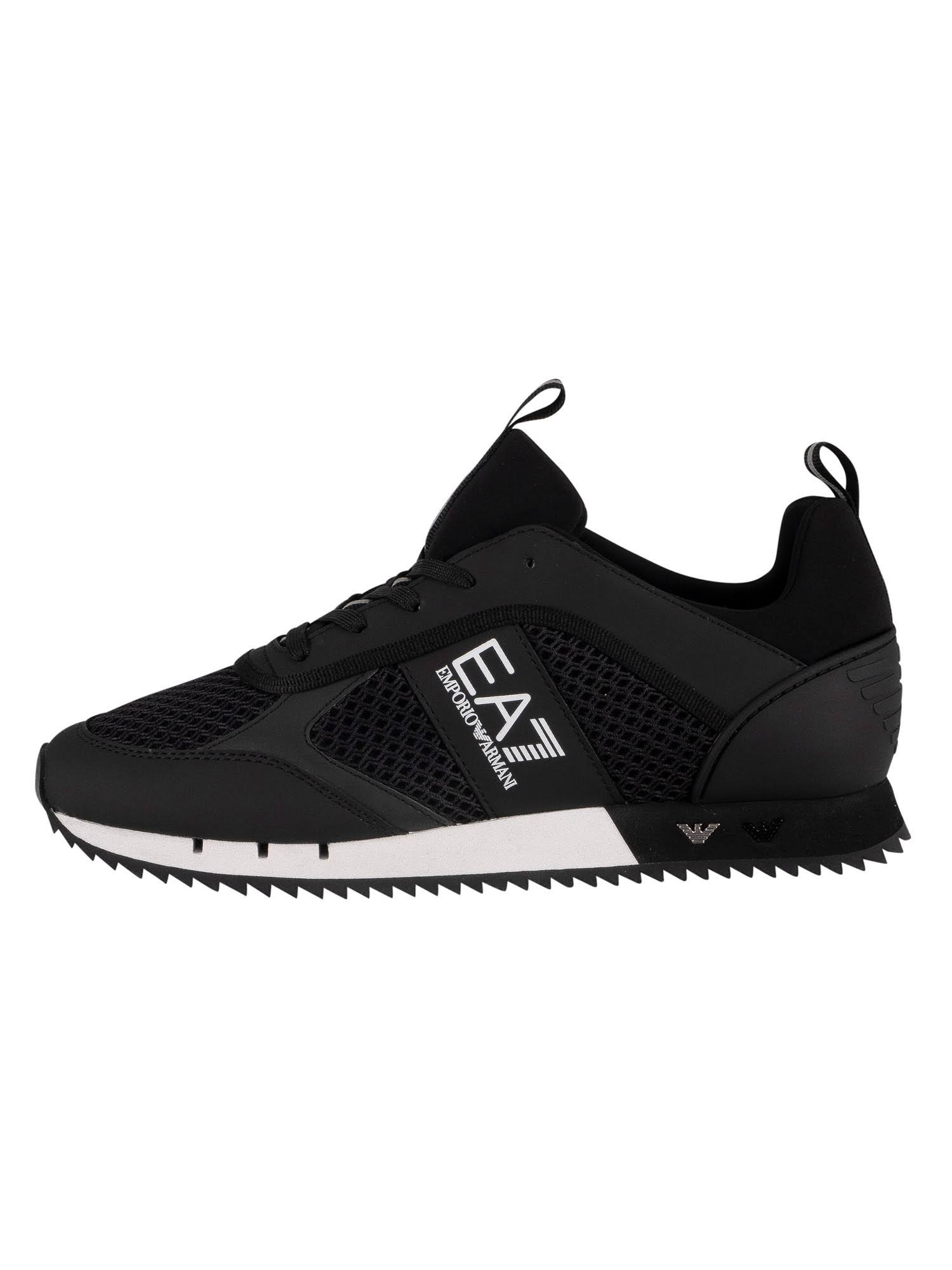 Black Woven Trainers B4655
