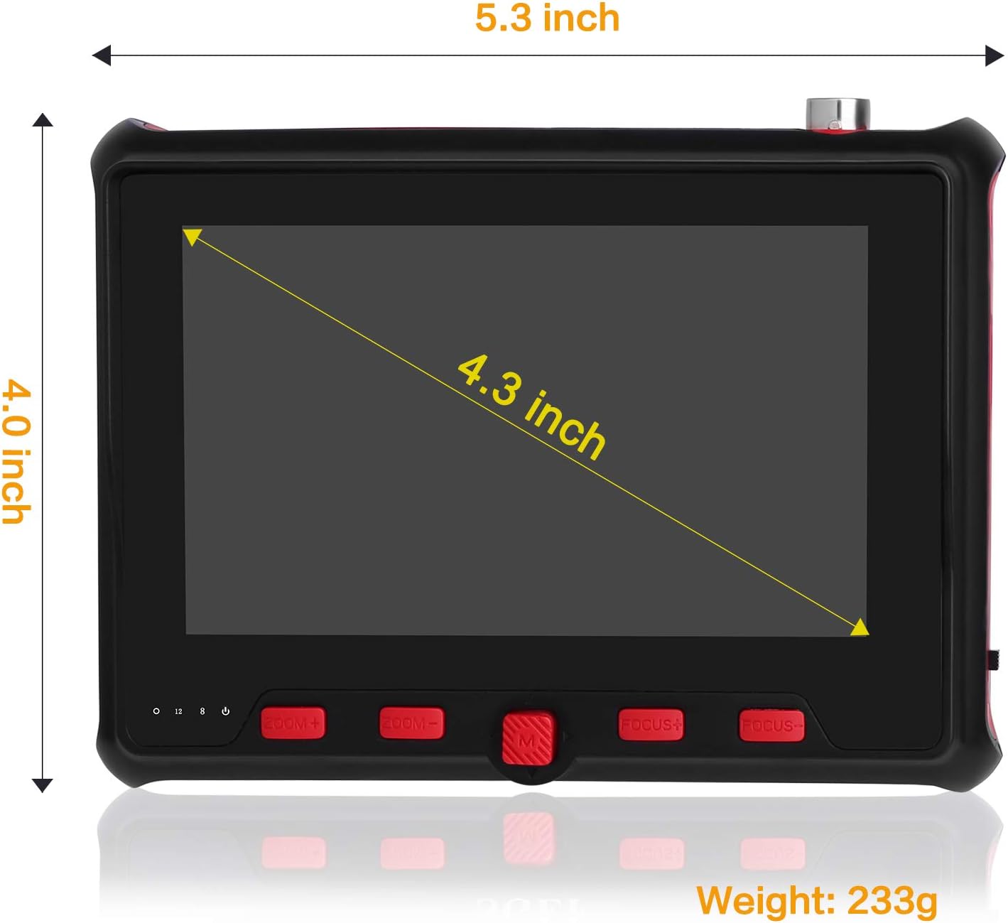 HD 5MP Portable CCTV Tester with 4.3 Inch TFT LCD Monitor A65511