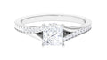 Princess Cut Moissanite Solitaire Engagement Ring (1.25 CT) 925 Sterling Silver N93070