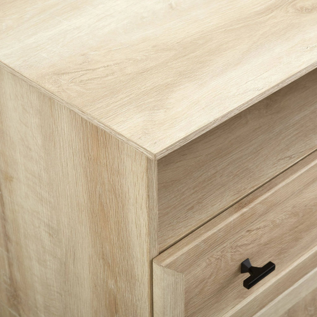 2 Drawer End Table White Oak P63228