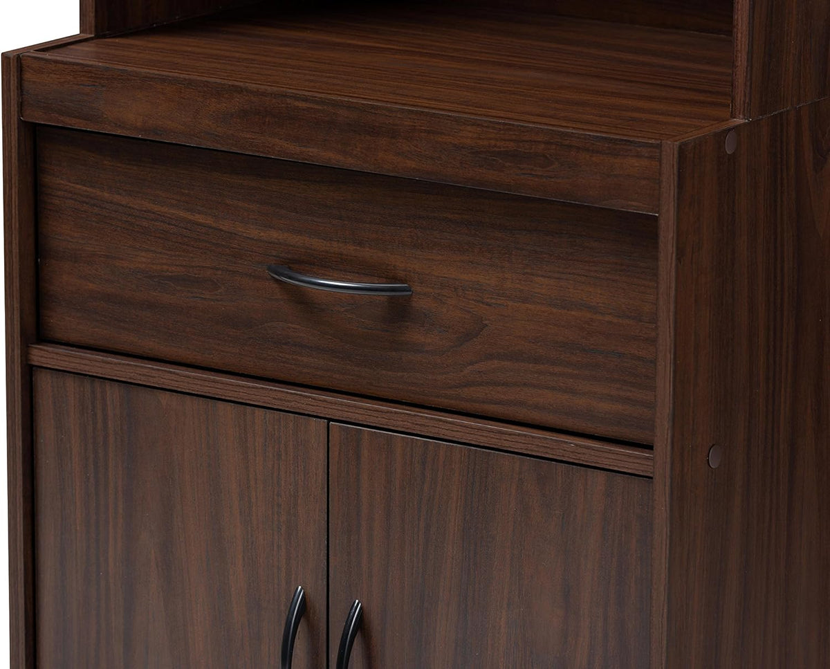 Walnut Brown Kitchen Cabinet D342074