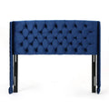 Navy Blue and Black Queen/Full Tufted Headboard Y1805