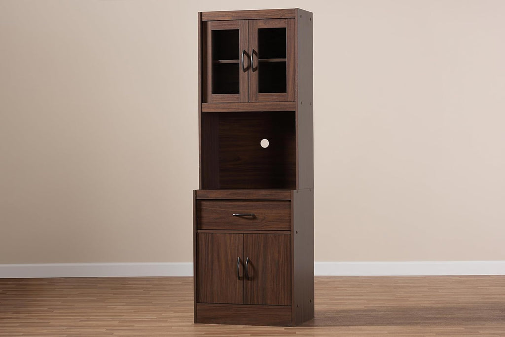 Walnut Brown Kitchen Cabinet D342074