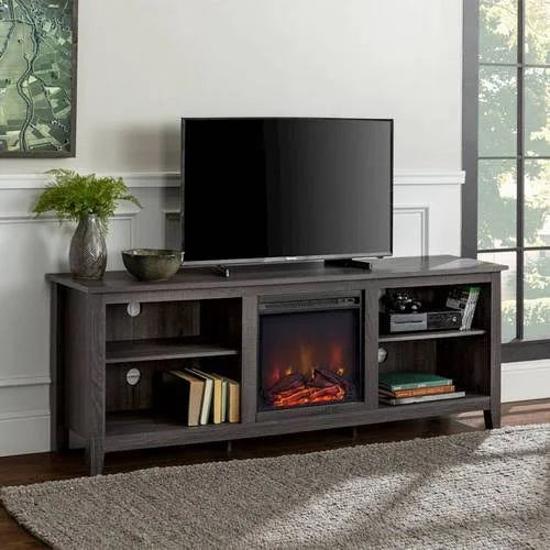 Charcoal Fireplace TV Console M812