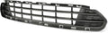 Black Front Bumper Cover Grille Molding Pack of 2 W84567