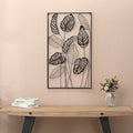 Metal Framed Vertical Leaf Wall Decor R195