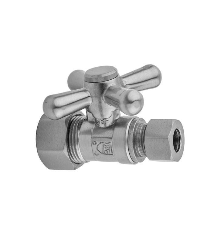 Polished Brass Compression Valve with Square Lever Handle G955514