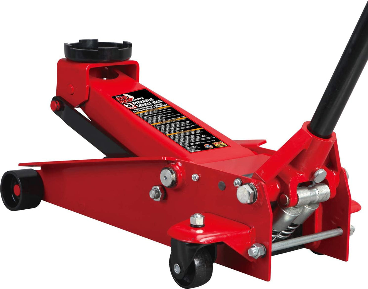 3 Ton Hydraulic Steel Floor Jack with Dual Piston Quick Lift Pump X31057