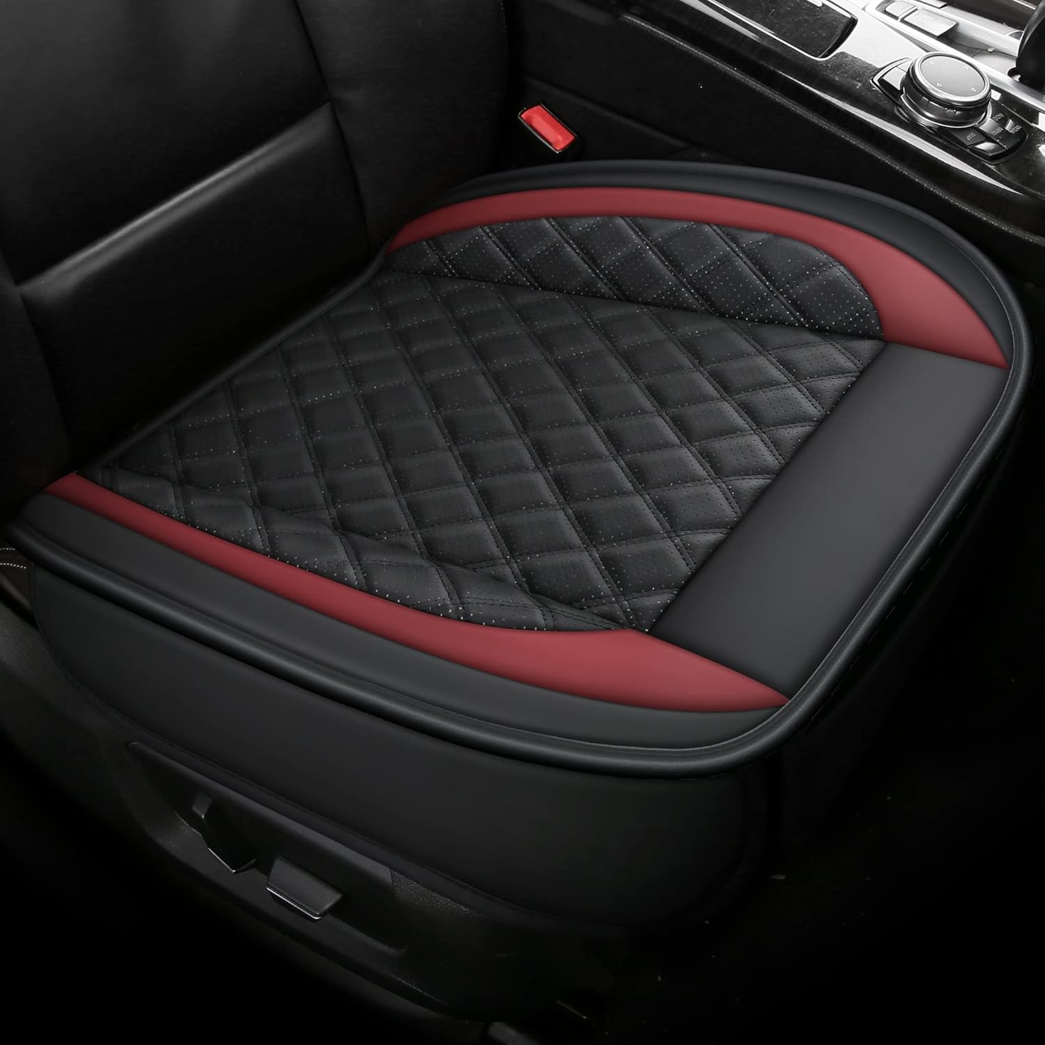 Gray PU Car Seat Cover Protector for Front Seat Bottom H761624