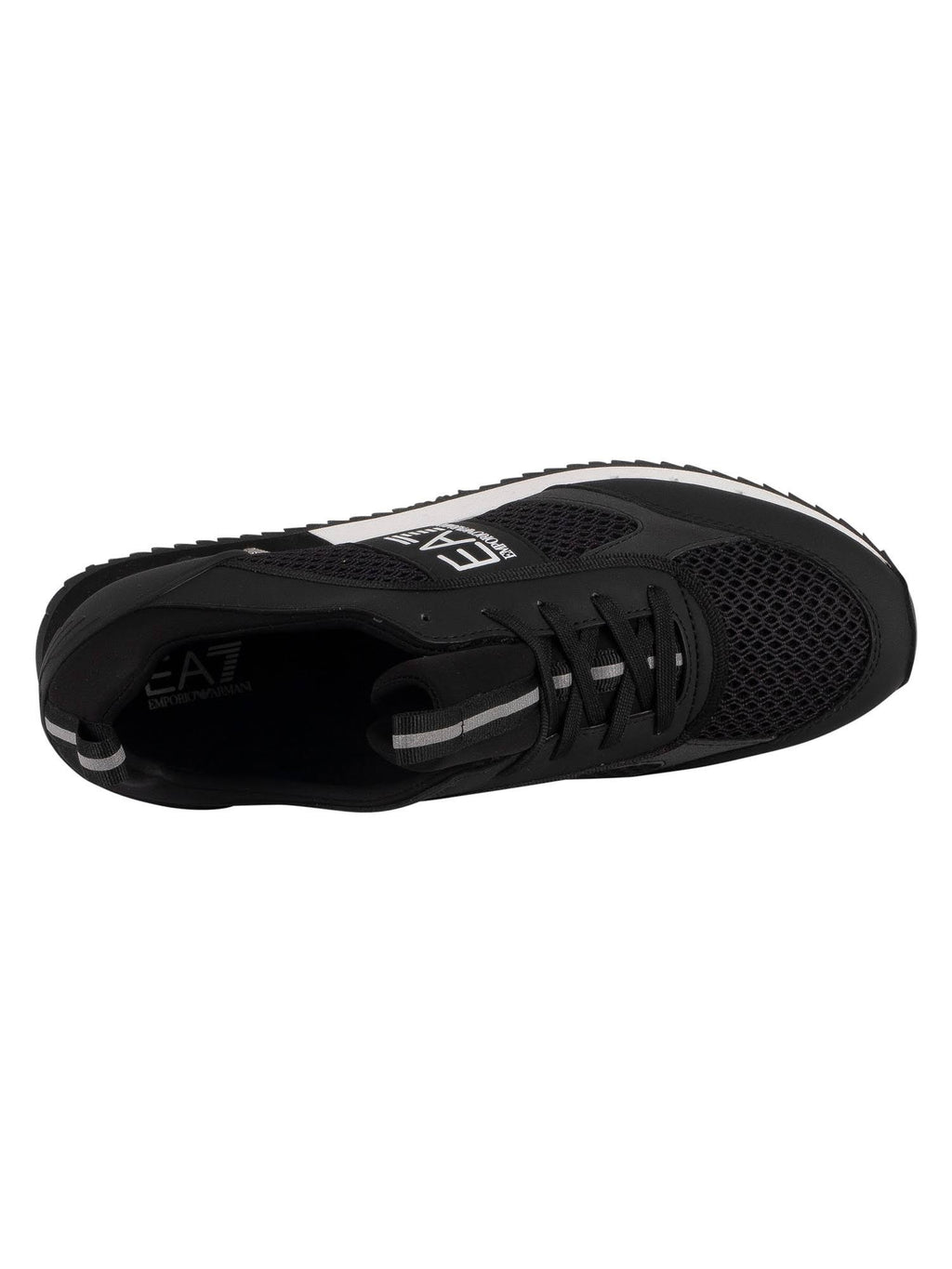 Black Woven Trainers B4655
