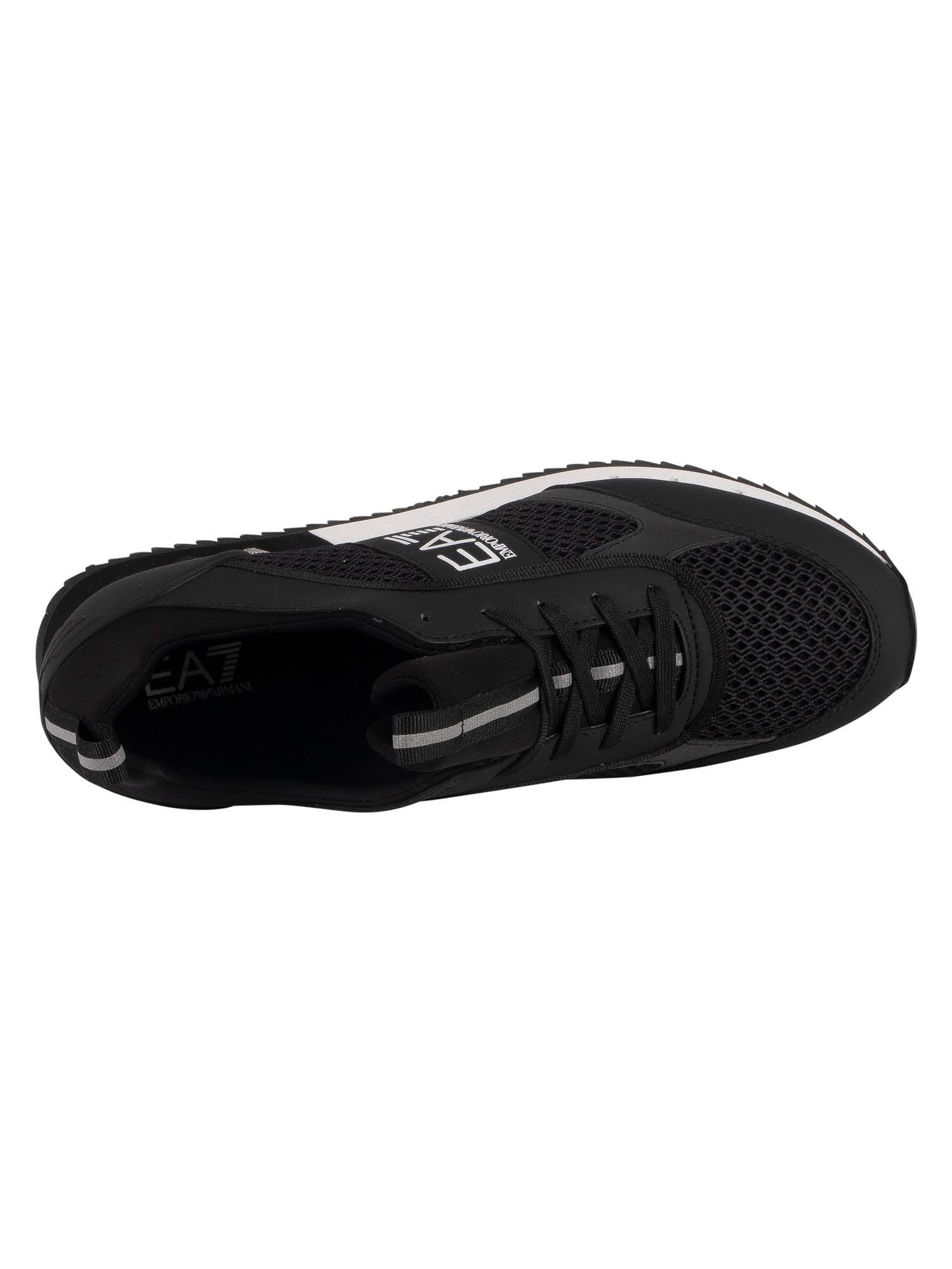 Black Woven Trainers B4655