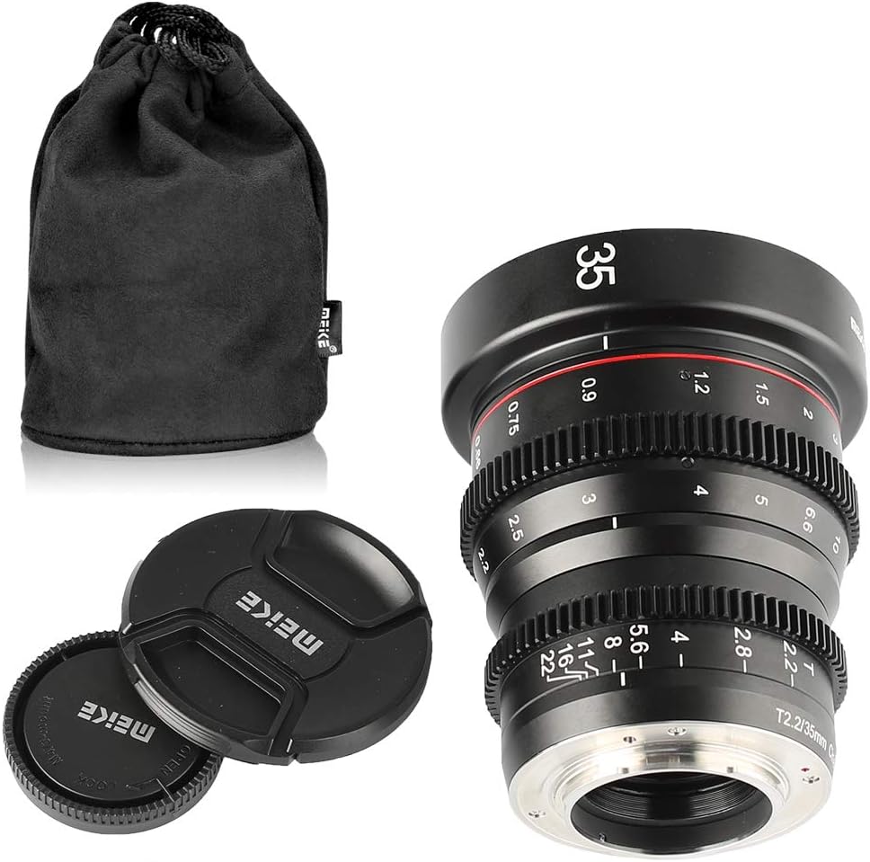 35mm T2.2 Manual Focus Cinema Lens for M43 Mount Cameras T106