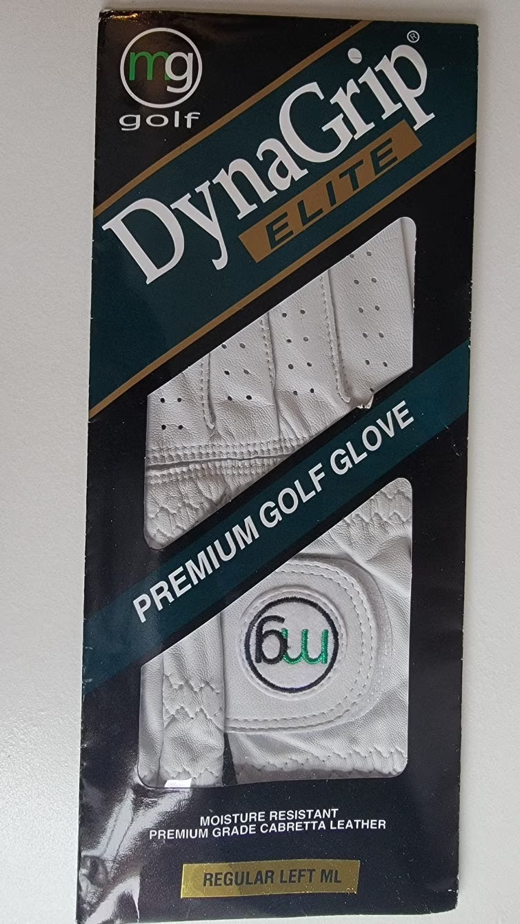 White Leather Golf Glove 2-Pack W927