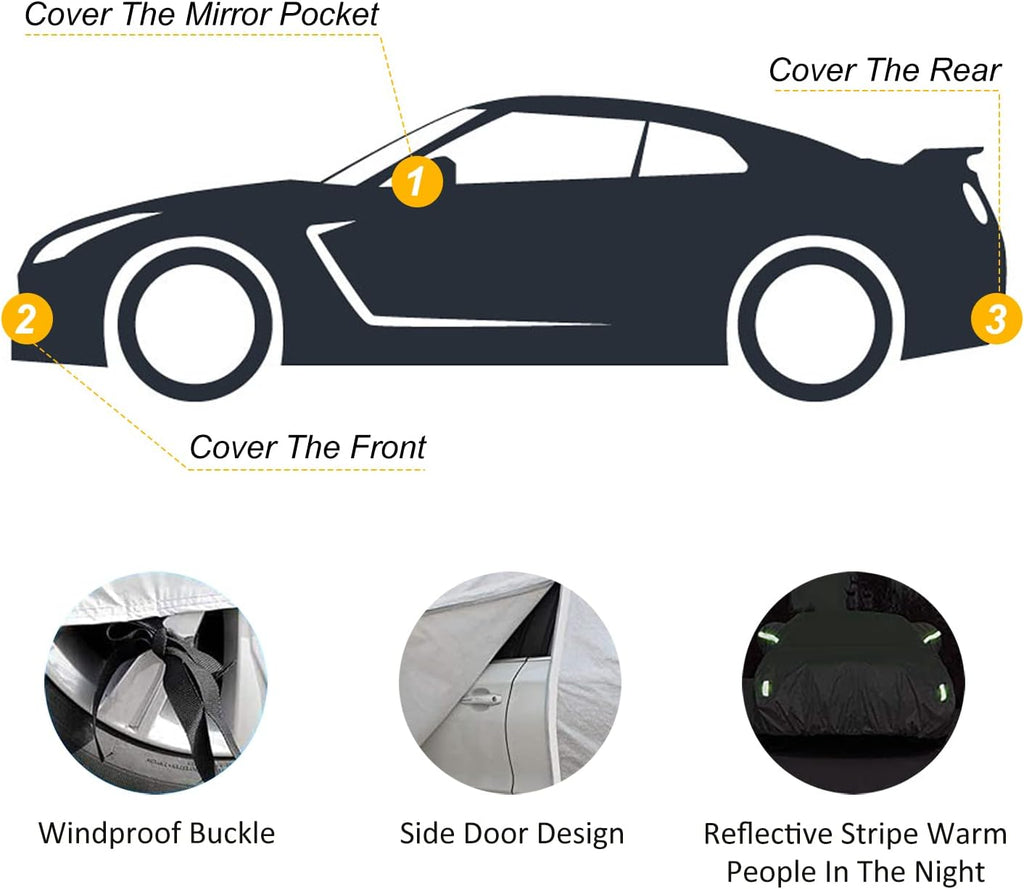 6 Layers Waterproof SUV Car Cover with Zipper X405